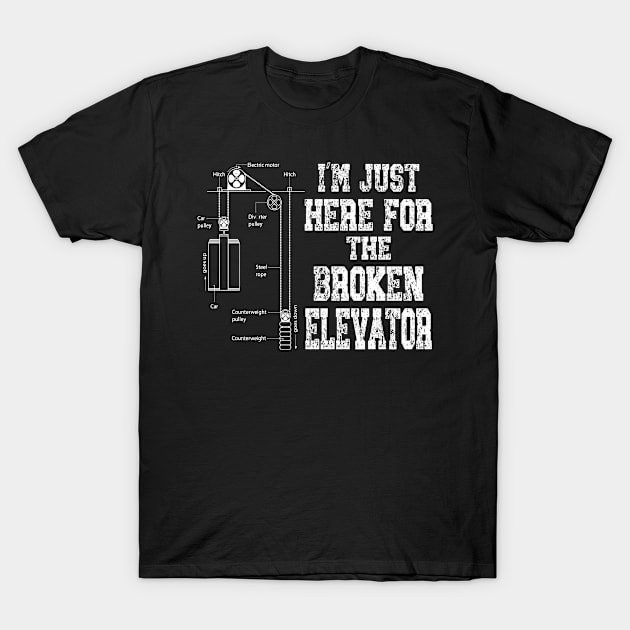 Elevator Mechanic T-Shirt by BOOBYART